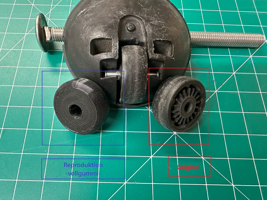 Staubsaugerrollen kompatibel mit/für Bosch/Siemens 4 Stk. -ohne Achse-