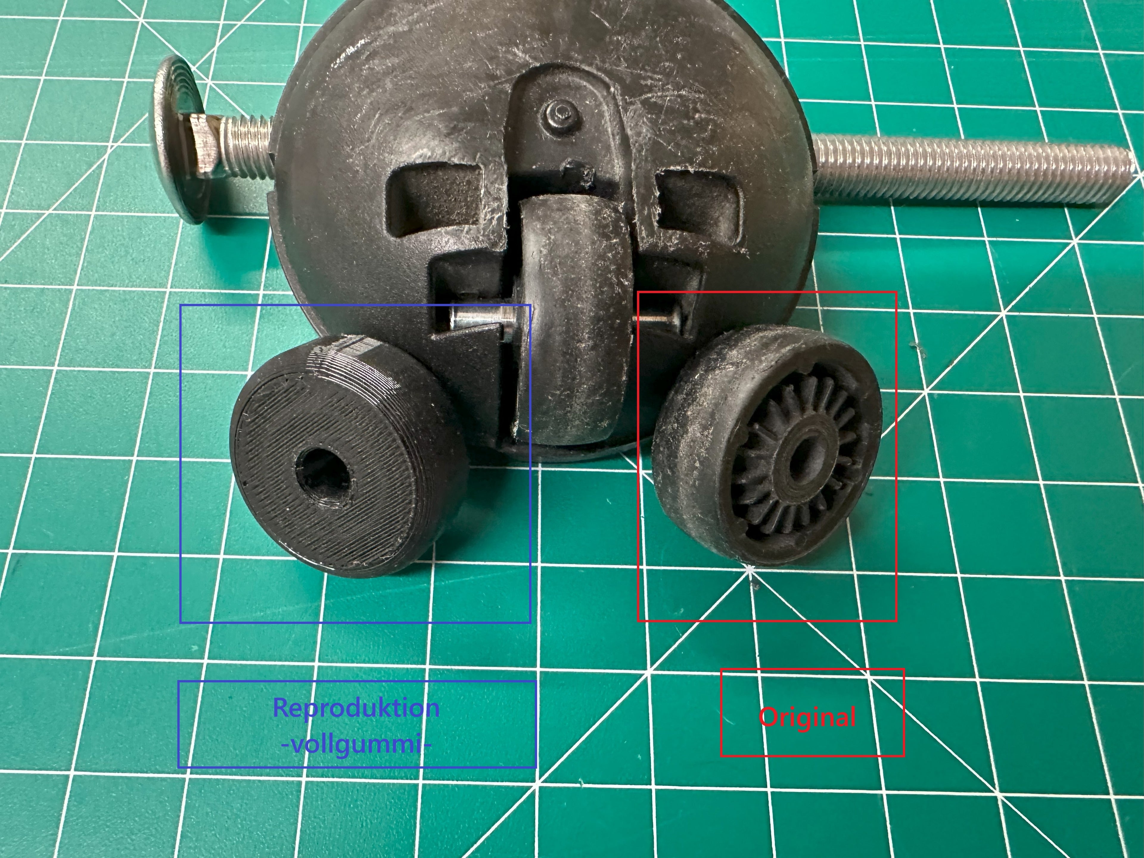 Staubsaugerrollen kompatibel mit/für Bosch/Siemens 4 Stk. -ohne Achse-