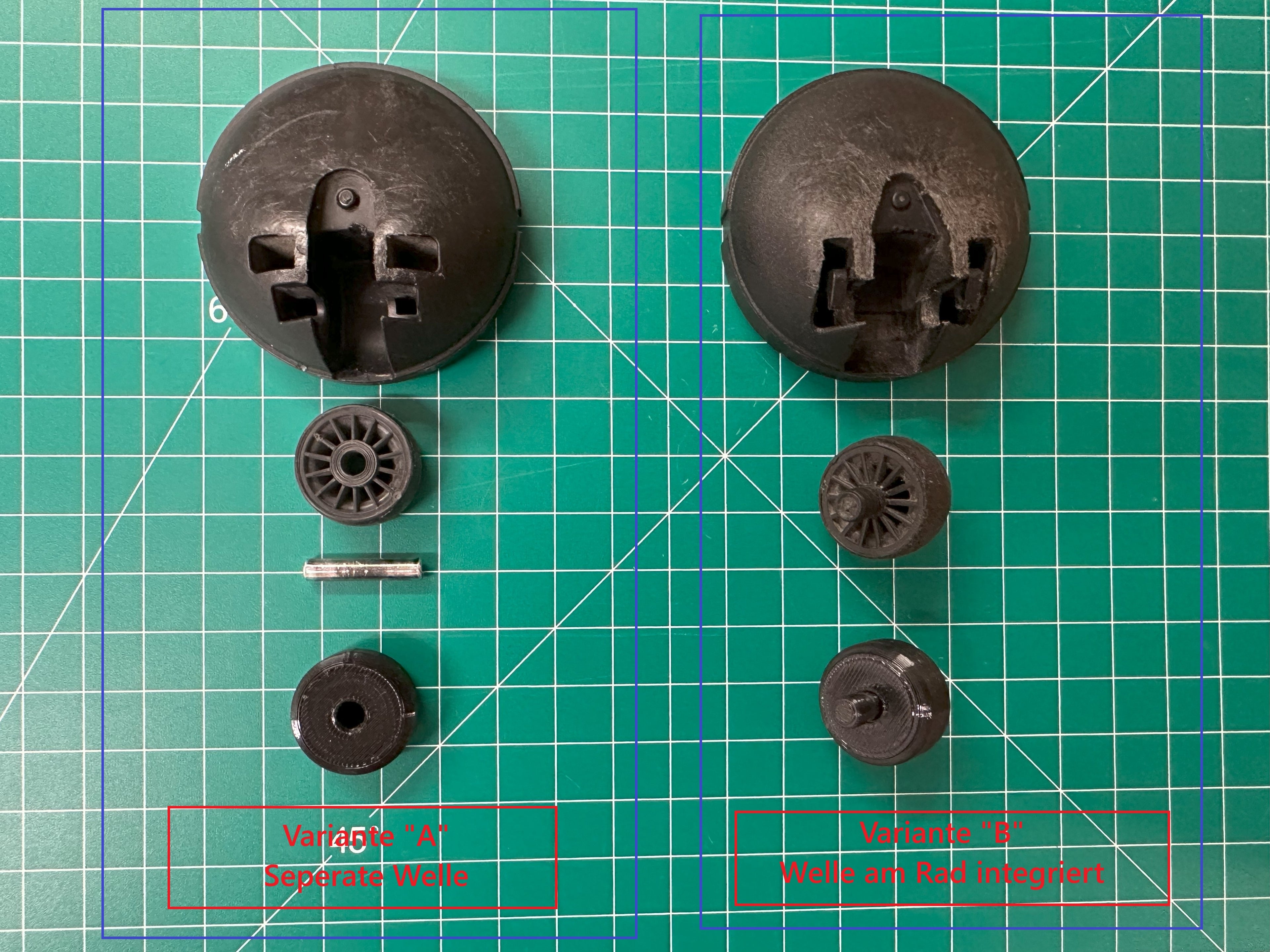 Staubsaugerrollen kompatibel mit/für Bosch/Siemens 4 Stk. -ohne Achse-