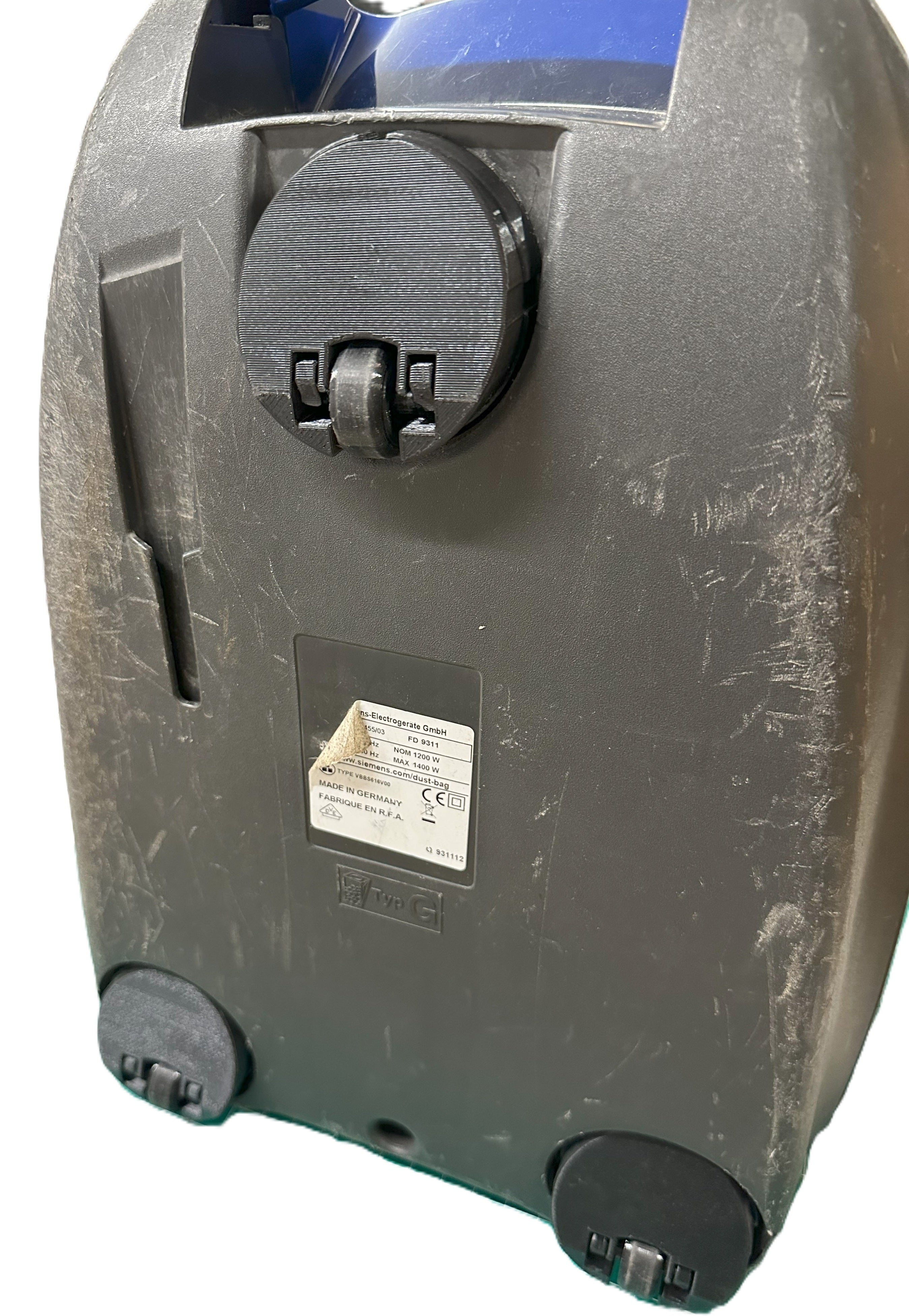 Staubsauger Rollen mit Aufnahme kompatibel mit Bosch, Siemens etc.